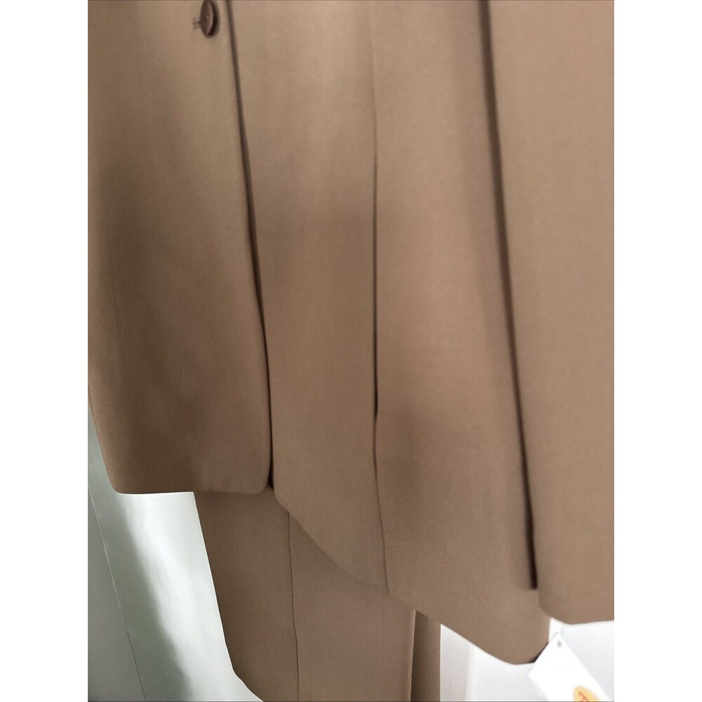 NEW Talbots Women's Pure Silk Suit Jacket/Pant Set Lined Sz 10 Brown MSRP $286 - Picture 5 of 10